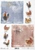 papel de arroz decoupage gallinas, pollos, gallos*Reispapier Decoupage, Hühner, Hähne*рисовая бумага декупаж цыплят, куры, петухи